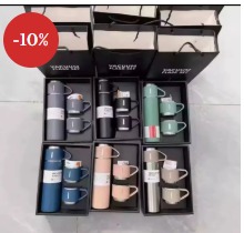 (ON SALES) HIGH QUALITY 3IN1 STAINLESS STEEL VACUUM FLASK 500ML(COMES IN A BEAUTIFUL BLACK BOX)